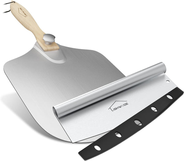 Pizza Peel 12 x 14 Inch Aluminum Metal Pizza Paddle